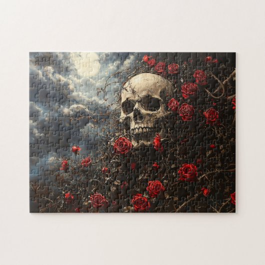 Skull en Crimson Rozen Legpuzzel (Horizontaal)