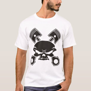 Skull en Cross-flesons T-shirt