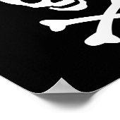 Skull en Crossbones Geen meisjes toegestaan Poster (Hoek)