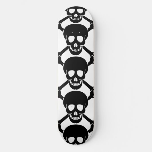 Skull en Crossbones Maple Skateboard (Voorkant)