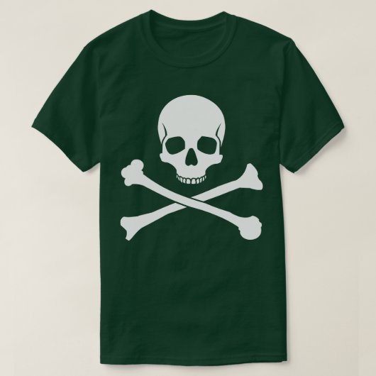 Skull en Crossbones Pirate T-shirt (Design voorkant)