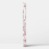 Skull en Flowers. Naadloze achtergrond. Mexicaanse Case-Mate iPhone Case (Achterkant / Links)