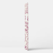 Skull en Flowers. Naadloze achtergrond. Mexicaanse Case-Mate iPhone Case (Achterkant / Rechts)