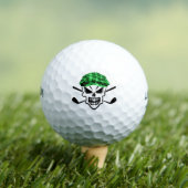 Skull en gekruiste golfclubs golfballen (Insitu Shirt)