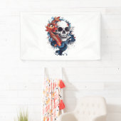 Skull en Koi Serenity Spandoek (Insitu)