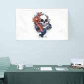 Skull en Koi Serenity Spandoek (Beurs)