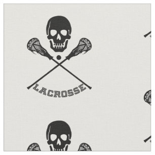 Skull en Lacrosse Sticks Stof