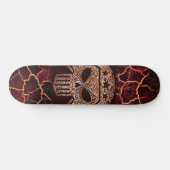 Skull en Lava Persoonlijk Skateboard (Horizontaal)