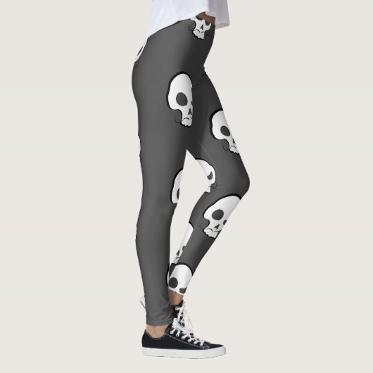 Skull en Mustache Leggings (Rechts)