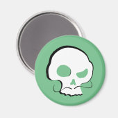 Skull en Mustache Magneet (Voorkant / Achterkant)
