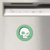 Skull en Mustache Magneet (Insitu (Vaatwasser))