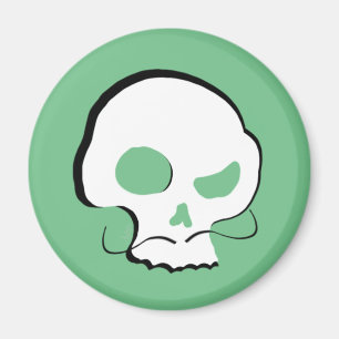 Skull en Mustache Magneet