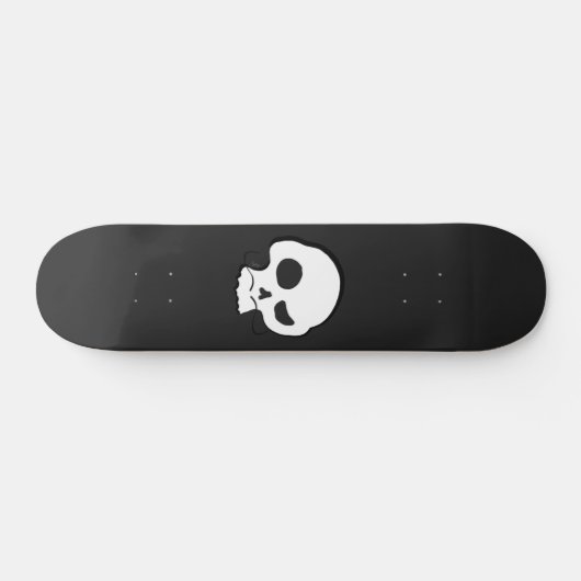 Skull en Mustache Persoonlijk Skateboard (Horizontaal)