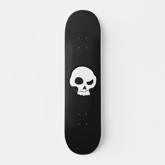 Skull en Mustache Persoonlijk Skateboard (Voorkant)