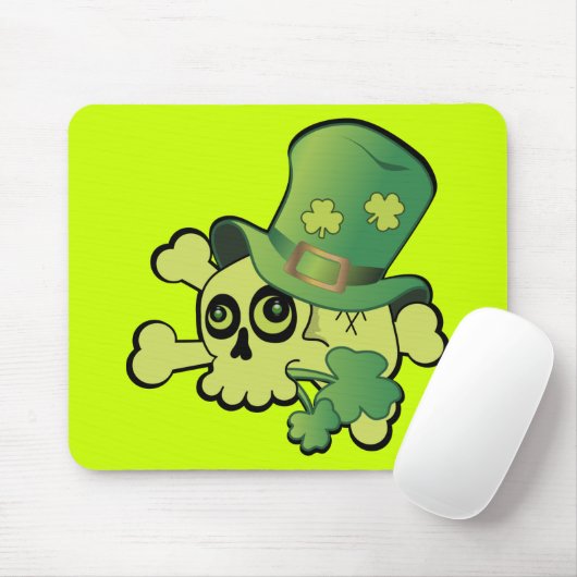 Skull en Shamrocks Muismat (Met muis)