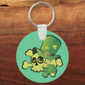 Skull en Shamrocks Sleutelhanger (Voorkant)