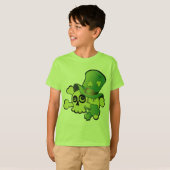 Skull en Shamrocks T-shirt (Voorkant volledig)
