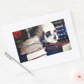 Skull- en spellingboek over geschenken, kleding en rechthoekige sticker (Envelop)