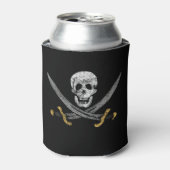 Skull en Swords Pirate Flag Blikjeskoeler (Blikje Voorkant)