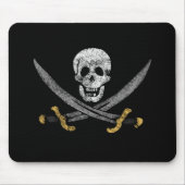 Skull en Swords Pirate Flag Muismat (Voorkant)
