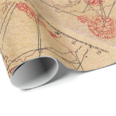 SKULL en SWORDS, PIRATEN DE PARCHTIE VAN HET KAART Cadeaupapier (Rol Hoek)