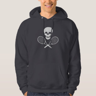 Skull en Tennis Racquets Hoodie