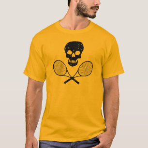 Skull en Tennis Racquets T-shirt