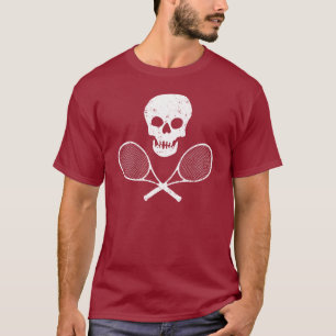 Skull en Tennis Racquets T-shirt