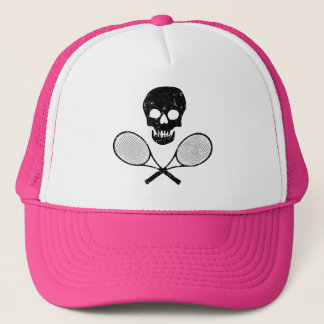 Skull en tennisrackets trucker pet