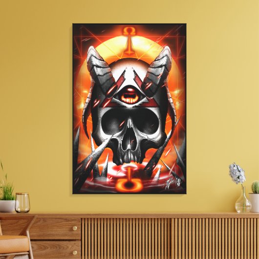 skull Eye Joe Canvas Afdruk (Insitu (Woonkamer))