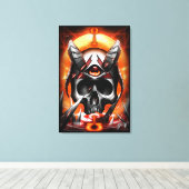 skull Eye Joe Canvas Afdruk (Insitu (Houten vloer))