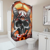 skull Eye Joe Douchegordijn (In situ)