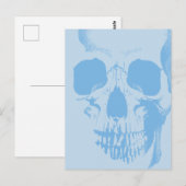 Skull Face Blue Briefkaart (Voorkant / Achterkant)