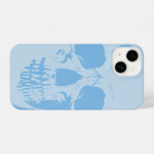 Skull Face Blue iPhone Hoesje (Achterkant horizontaal)