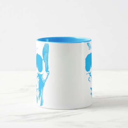 Skull Face Blue Mok (Midden)