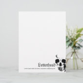 Skull Face Briefhoofd Ontwerp (Staand voorkant)