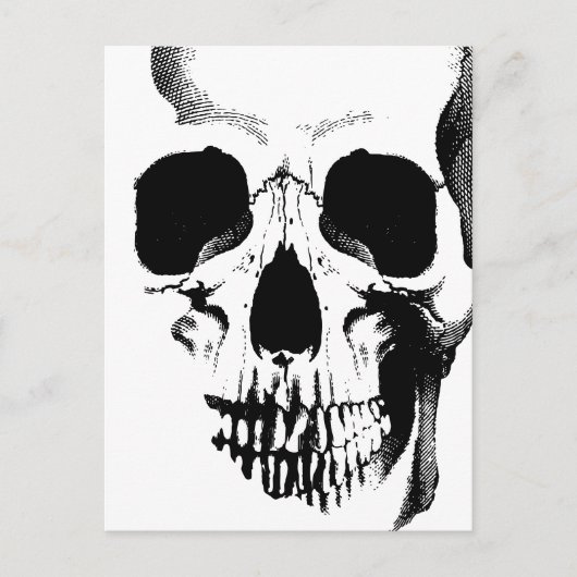 Skull Face Briefkaart (Voorkant)