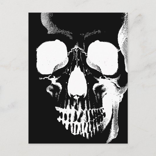 Skull Face Briefkaart (Voorkant)
