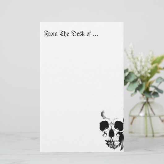 Skull Face Briefpapier (Staand voorkant)