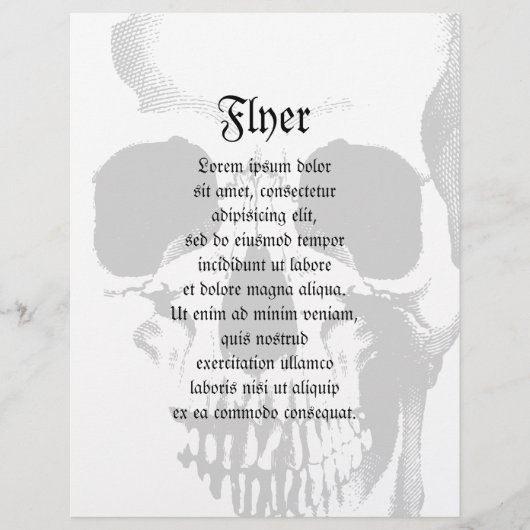 Skull Face Flyer (Voorkant)