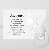 Skull Face Folie Uitnodiging (Voorkant)