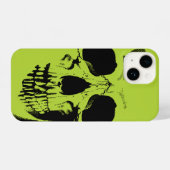 Skull Face Green iPhone Hoesje (Achterkant horizontaal)