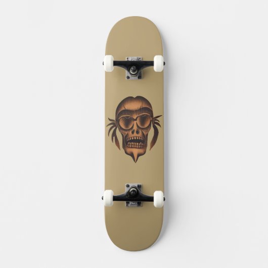 Skull Face Persoonlijk Skateboard (Voorkant)