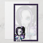 Skull Faery Stationery Briefpapier (Voorkant / Achterkant)