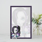 Skull Faery Stationery Briefpapier (Staand voorkant)