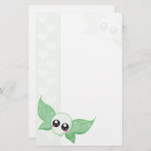 Skull Fairy Green Briefpapier (Voorkant / Achterkant)