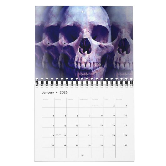 Skull Fantasy Art Heavy Metal Kalender (Jan 2026)