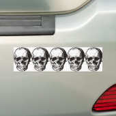 Skull Fantasy Art Rock Punk Heavy Metal Bumpersticker (Op auto)