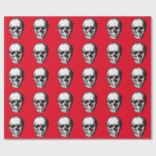 Skull Fantasy Art Rock Punk Heavy Metal Cadeaupapier