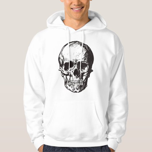 Skull Fantasy Art Rock Punk Heavy Metal Hoodie (Voorkant)